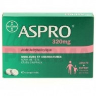 ASPRO 320mg Comprimés Boite de 60 BAYER SANTÉ FAMILIALE - 1
