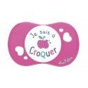 LUC ET LEA Sucette silicone symétrique "Je suis à croquer" 18 mois et + LUC ET LEA Sucette silicone symétrique "Je suis à croquer" 18 mois et +
