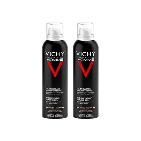 VICHY HOMME Gel de rasage Peaux sensibles 2 Aérosols de 150ml VICHY - 1