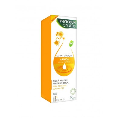 PHYTOSUN AROMS Extrait lipidique BIO à l'ARNICA Flacon de 50 ml