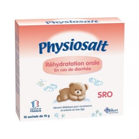 Physiosalt Solute De Rehydratation Orale En Cas De Diarrhee Boite De 10 Sachets