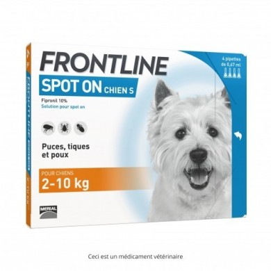 FRONTLINE Solution externe Chien 2-10kg 4 Doses MERIAL - 1