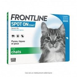 FRONTLINE Solution externe Chat 6 doses MERIAL - 1 FRONTLINE Solution externe Chat 6 doses MERIAL - 1