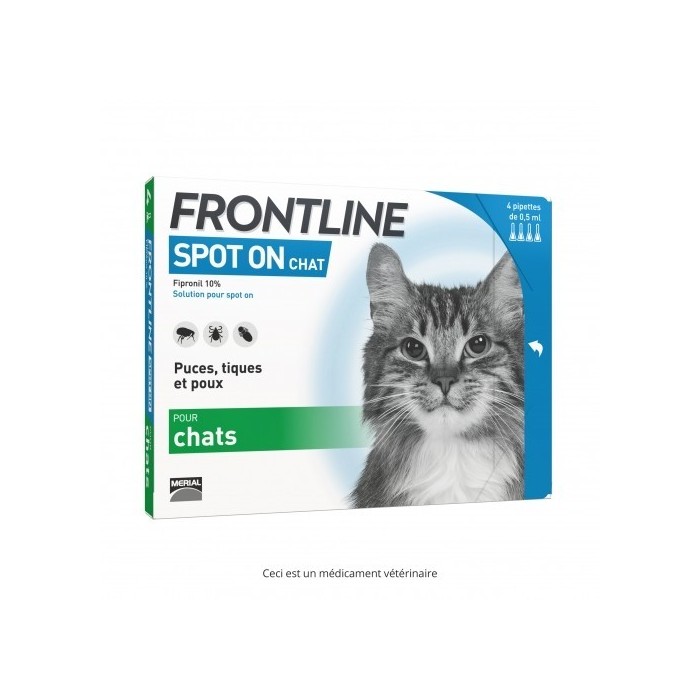 FRONTLINE Solution externe Chat 6 doses MERIAL - 1