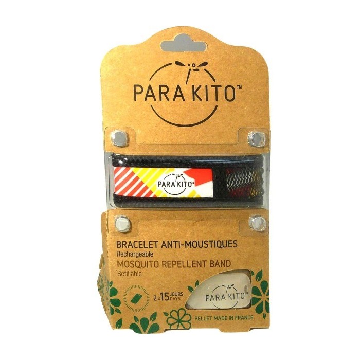 PARA'KITO Bracelet répulsif anti-moustique noir fantaisie PARA'KITO - 1