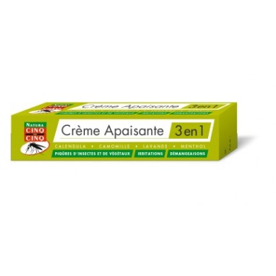 CINQ SUR CINQ Crème apaisante Tube de 40 grammes CINQ SUR CINQ Crème apaisante Tube de 40 grammes