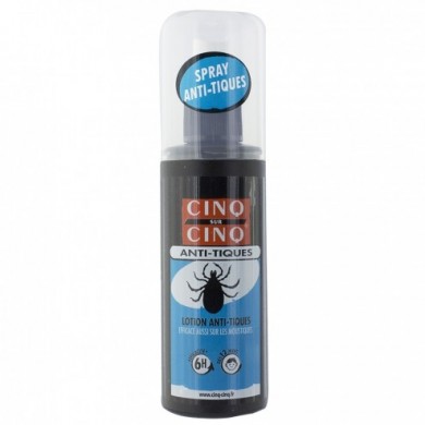CINQ SUR CINQ Lotion anti-tiques Spray de 100 ml CINQ SUR CINQ Lotion anti-tiques Spray de 100 ml