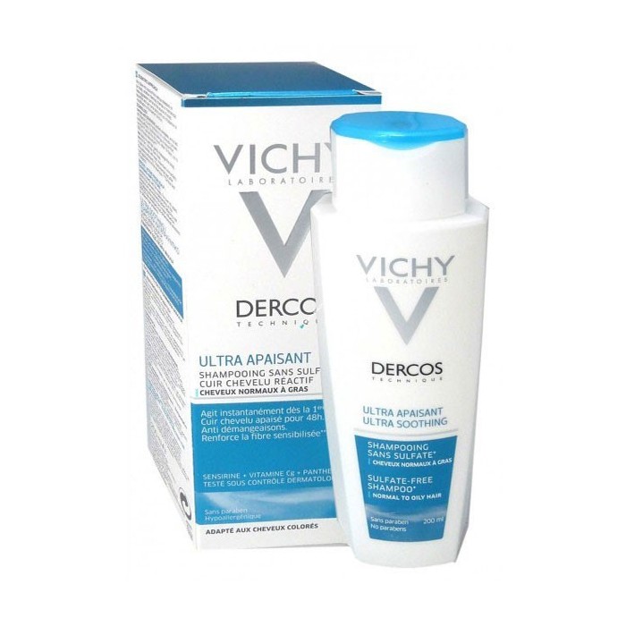 VICHY DERCOS Shampooing ULTRA APAISANT Tube de 200 ml VICHY DERCOS Shampooing ULTRA APAISANT Tube de 200 ml