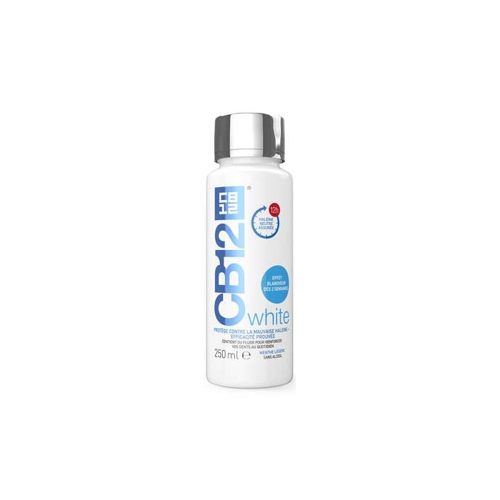 CB12 WHITE Effet blancheur et haleine neutre assurée Flacon de 250 ml
