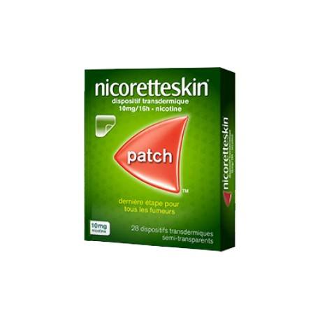 NICORETTESKIN 10 mg / 16 h de nicotine Boite de 28 patchs