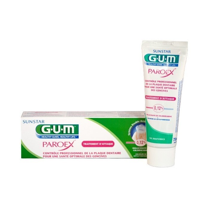 GUM PAROEX Dentifrice Traitement d'attaque Tube de 75 ml Smokio - 1 GUM PAROEX Dentifrice Traitement d'attaque Tube de 75 ml Smokio - 1