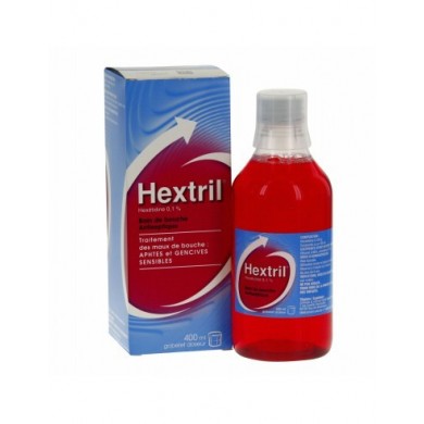 HEXTRIL 0,1% Soin bain de bouche Flacon de 400ml JOHNSON & JOHNSON SANTÉ BEAUTÉ FRANCE - 1