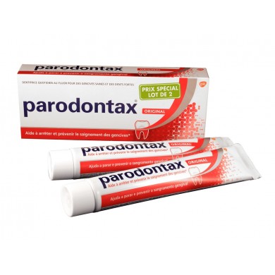 Parodontax Dentifrice Fluor Lot de 2 x 75 ml GLAXOSMITHKLINE SANTÉ GRAND PUBLIC - 1 Parodontax Dentifrice Fluor Lot de 2 x 75 ml GLAXOSMITHKLINE SANTÉ GRAND PUBLIC - 1