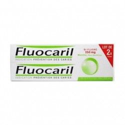 FLUOCARIL Dentifrice Bi-Fluoré Menthe - Pâte dentaire 250 mg - 2 tubes de 125 ml PROCTER ET GAMBLE FRANCE - 1