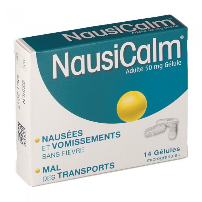 NAUSICALM 50mg Gél B/14 NAUSICALM 50mg Gél B/14