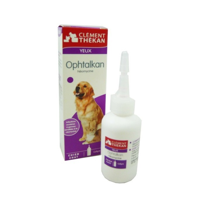 OPHTALKAN Collyre chien et chat Flacon de 25 ml CLEMENT THEKAN - 1