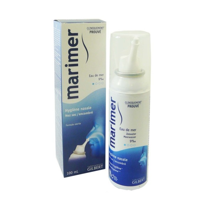 MARIMER Eau de mer pour l'hygiène nasale Spray de 100 ml Gilbert - 1