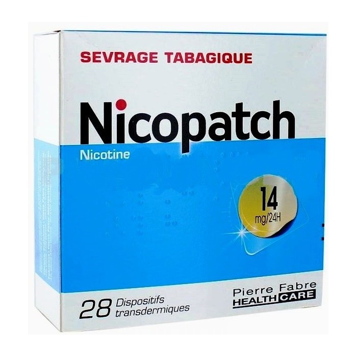 NICOPATCH 14mg/24h Dispositif transdermique Sachet de 28 NICOPATCH 14mg/24h Dispositif transdermique Sachet de 28