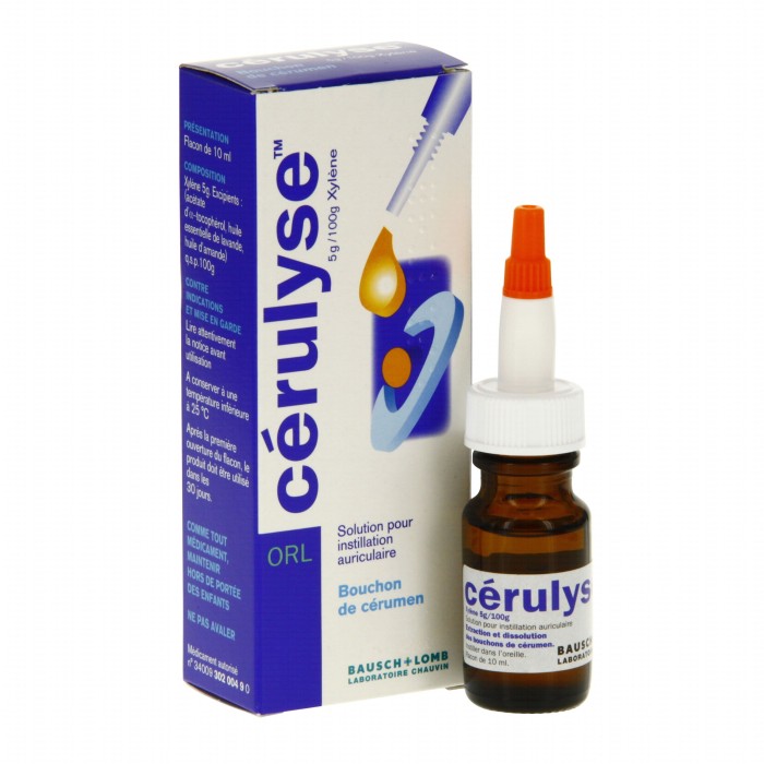 CERULYSE SOLUTION AURICULAIRE Bouchon de Cerumen - 5g / 100g Xylène EUR  10,00 - PicClick FR