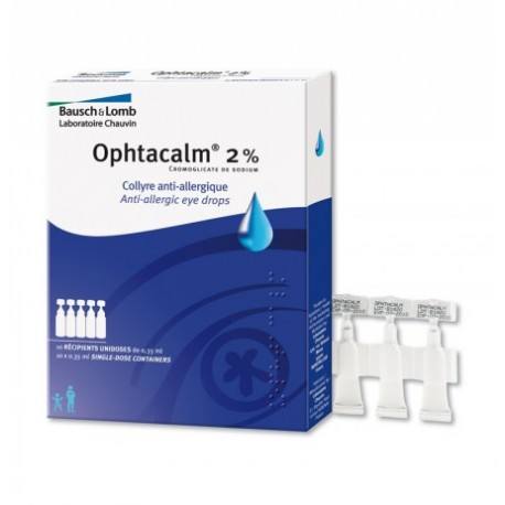 OPHTACALM 2% Collyre 10 Unidoses CHAUVIN BAUSCH & LOMB - 1