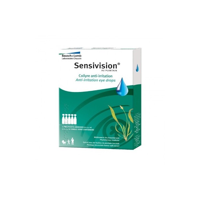 SENSIVISION Collyre 10 Unidoses de 0,4ml CHAUVIN BAUSCH & LOMB - 1