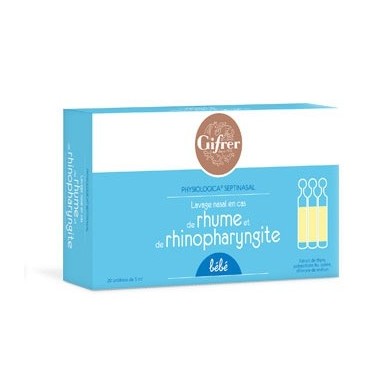 GIFRER Physiologica Septinasal Bébé Boite de 20 unidoses GIFRER BARBEZAT - 1 GIFRER Physiologica Septinasal Bébé Boite de 20 unidoses GIFRER BARBEZAT - 1