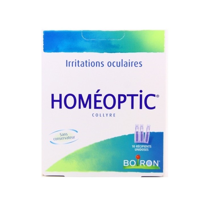 HOMEOPTIC Collyre 10 Unidoses de 0,4ml Boiron - 1 HOMEOPTIC Collyre 10 Unidoses de 0,4ml Boiron - 1