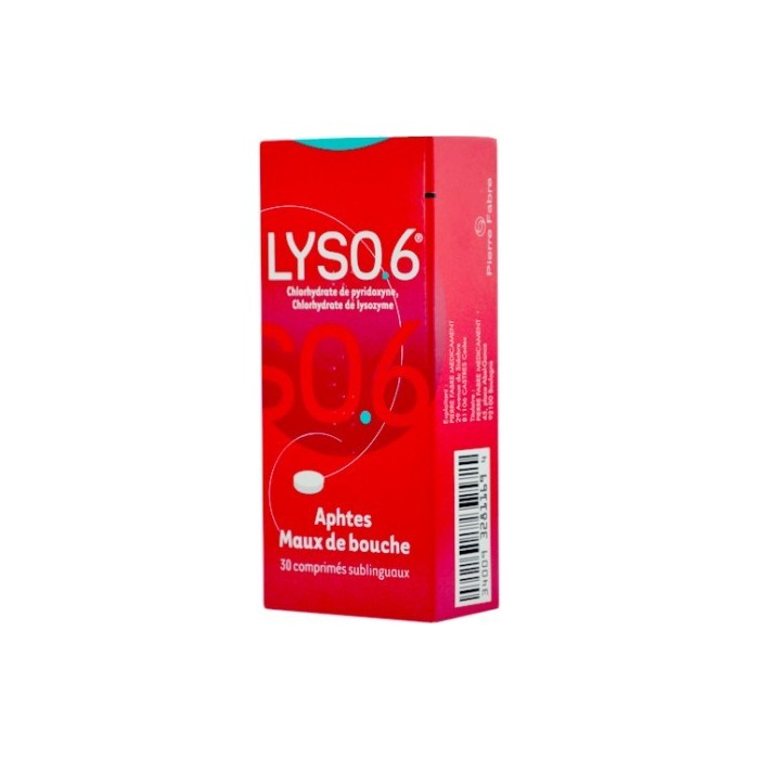 LYSO 6 Comprimés sublinguaux Boite de 30 PIERRE FABRE - 1