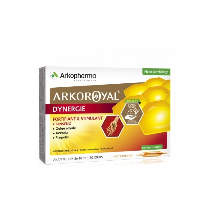 ARKOPHARMA ARKO ROYAL DYNERGIE Fortifiant et stimulant Boite de 20 ampoules Arkopharma - 1