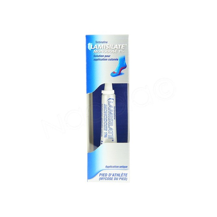 LAMISILATE MONODOSE 1% Solution pour application cutanée Tube de 4g NOVARTIS SANTÉ FAMILIALE SAS - 1