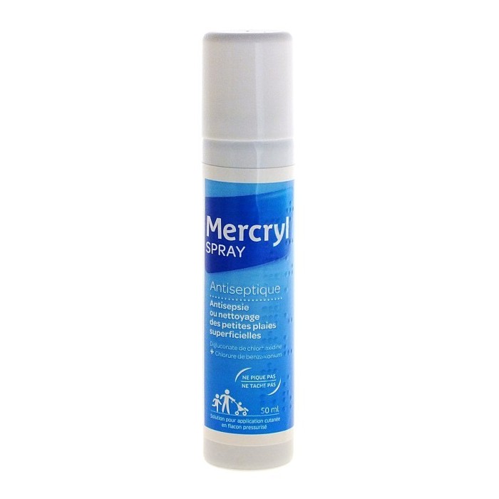 MERCRYL SPRAY Solutin antiseptique cutanée spray de 50ml MENARINI FRANCE - 1 MERCRYL SPRAY Solutin antiseptique cutanée spray de 50ml MENARINI FRANCE - 1