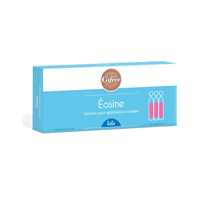 GIFRER Eosine aqueuse Unidoses Boite de 10 unidoses de 2 ml 