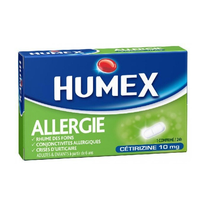 HUMEX ALLERGIE CETIRIZINE Comprimés Plaquette de 7 Urgo - 1