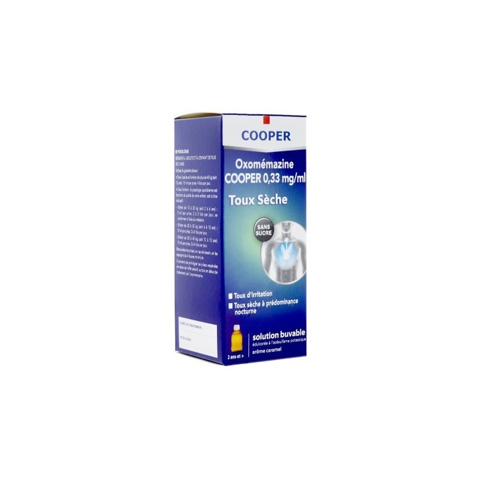 COOPER Oxomemazine Toux seche Flacon de 150 ml