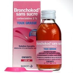 BRONCHOKOD sans sucre 2% Suspension buvable Enfant Flacon de 125 ml SANOFI - 1