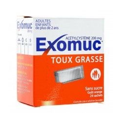EXOMUC 200 mg Sachet buvable boite de 24 Bouchara - 1