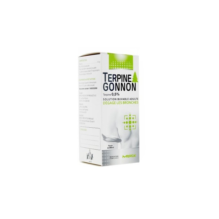 TERPINE GONNON 0,5% Solution buvable Flacon de 200ml MERCK MÉDICATION FAMILIALE - 1