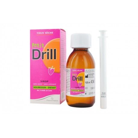 Petit Drill Sirop Pour Nourissons Enfants Flacon De 125 Ml