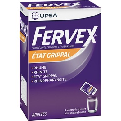 FERVEX Solution buvable Adultes boite de 8 Sachets FERVEX Solution buvable Adultes boite de 8 Sachets