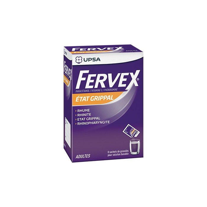 FERVEX Solution buvable Adultes boite de 8 Sachets