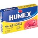 HUMEX MAL DE GORGE goût fruits rouge Sans sucre 20mg Pastilles Plaquette de 24 Urgo - 1