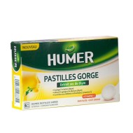 HUMER Mal de gorge aigu Pharyngite Boite de 20 pastilles