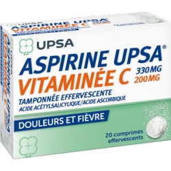 ASPIRINE UPSA VITAMINE C Comprimés effervescents 2 Tubes de 10 BRISTOL-MYERS SQUIBB - 1 ASPIRINE UPSA VITAMINE C Comprimés effervescents 2 Tubes de 10 BRISTOL-MYERS SQUIBB - 1