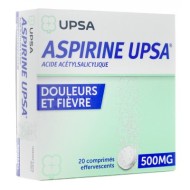 ASPIRINE UPSA 500mg Cpr eff B/20 ASPIRINE UPSA 500mg Cpr eff B/20
