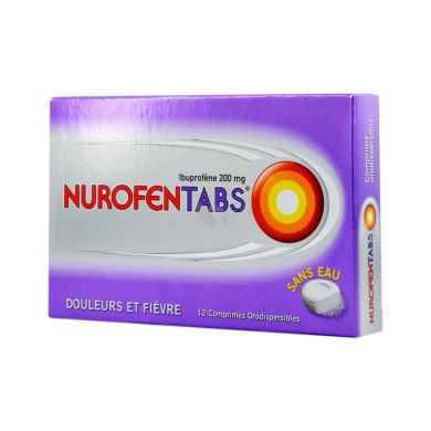 NUROFENTABS 200mg Cpr orod Plq/12 NUROFENTABS 200mg Cpr orod Plq/12