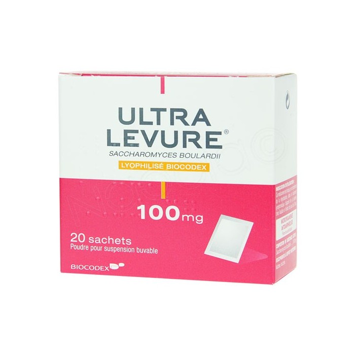 ULTRA-LEVURE 100mg Poudre suspension buvable 20 Sachets BIOCODEX - 1