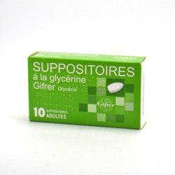 SUPPOSITOIRE A LA GLYCERINE GIFRER ADULTES Boite de 10 GIFRER BARBEZAT - 1