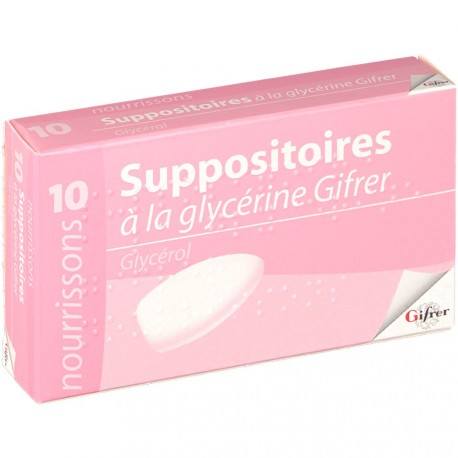 Suppositoire A La Glycerine Gifrer Nourrissons Boite De 10