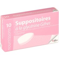 SUPPOSITOIRE A LA GLYCERINE GIFRER NOURRISSONS Boite de 10 GIFRER BARBEZAT - 1 SUPPOSITOIRE A LA GLYCERINE GIFRER NOURRISSONS Boite de 10 GIFRER BARBEZAT - 1