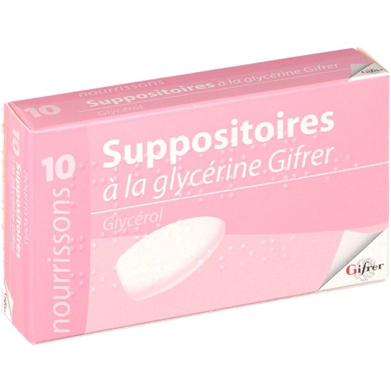 Suppositoire A La Glycerine Gifrer Nourrissons Boite De 10 Hauteur Long Taille Extra Large Xl Couleur Carbone